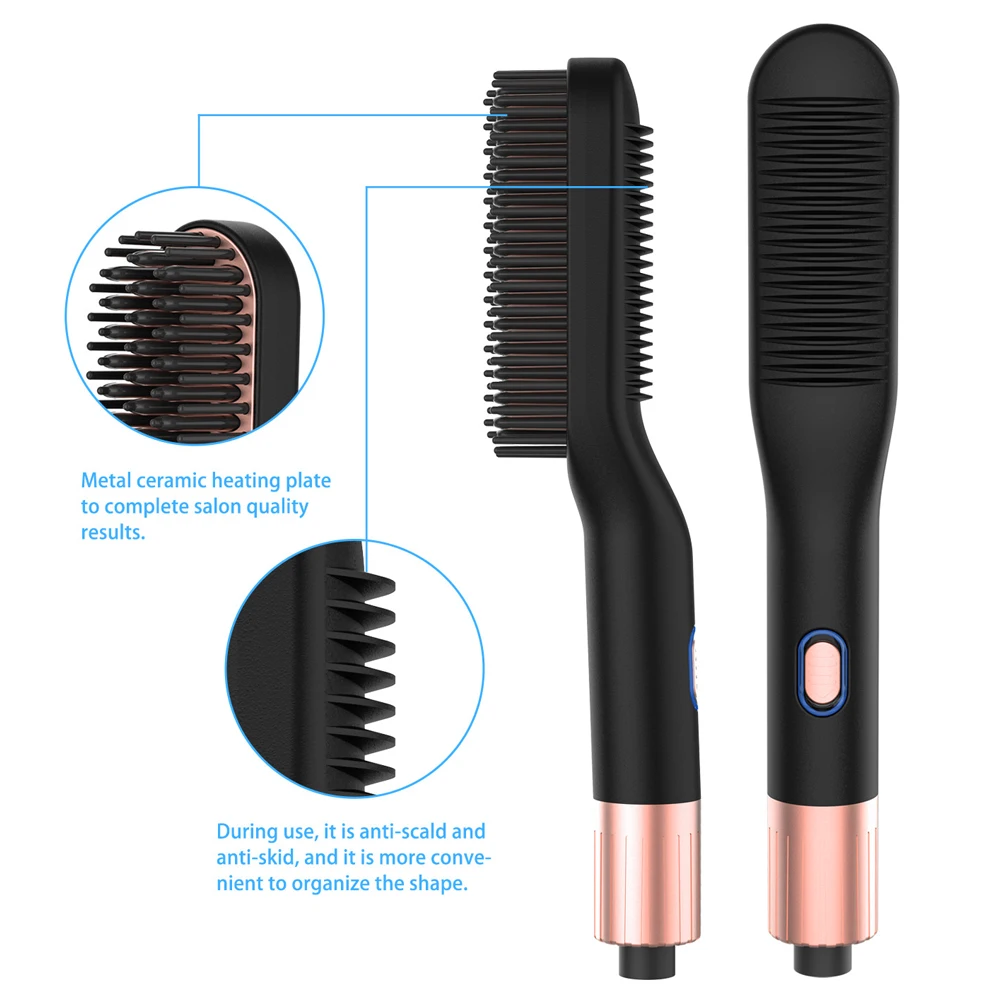 Новая керамическая щетка для выпрямления волос с плоским утюгом цифровая