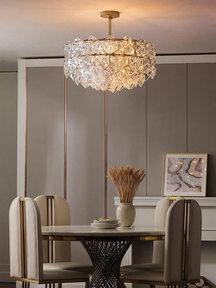 

Copper chandeliers ceiling living room modern crystal chandeliers bedroom crystal led ceiling lamp kitchen fixture brass lustres