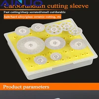 10pcs mini sharp diamond cut off rotary tool cutting abrasive disc disks diy tools accessories for dremel