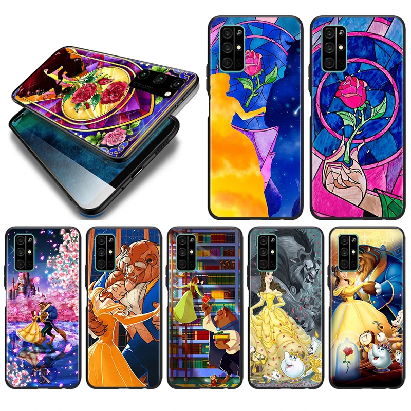 

Disney Cartoon Animation Beauty and the Beast For Honor 50 X20 SE V30 30 30S Magic 3 Play 5 5T Pro Plus 5G Phone Case