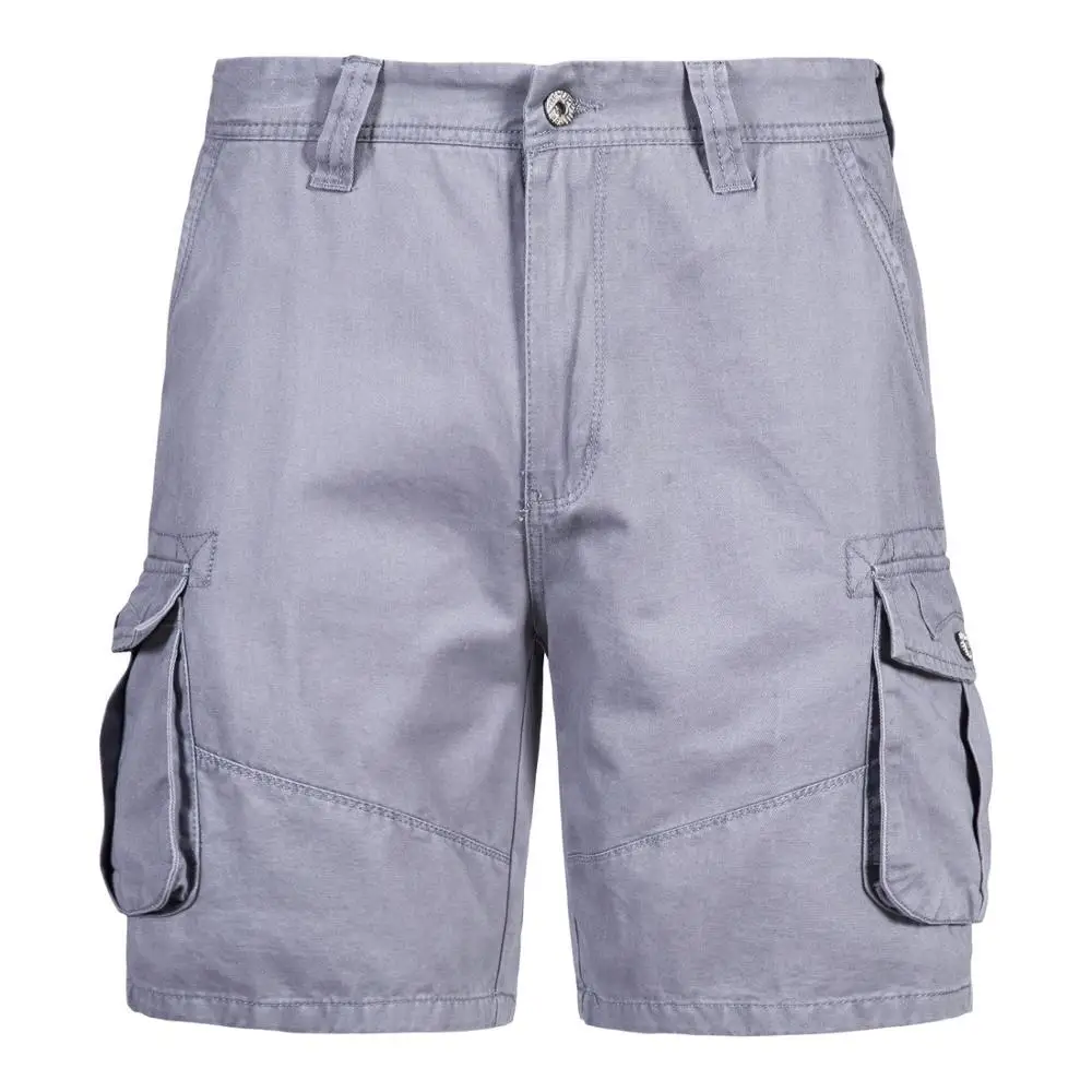 

Summer Men's Cotton Cargo Shorts Men Casual Shrots Solid Color Beach Short Pants Male Band Clothing Work Overalls Nice New