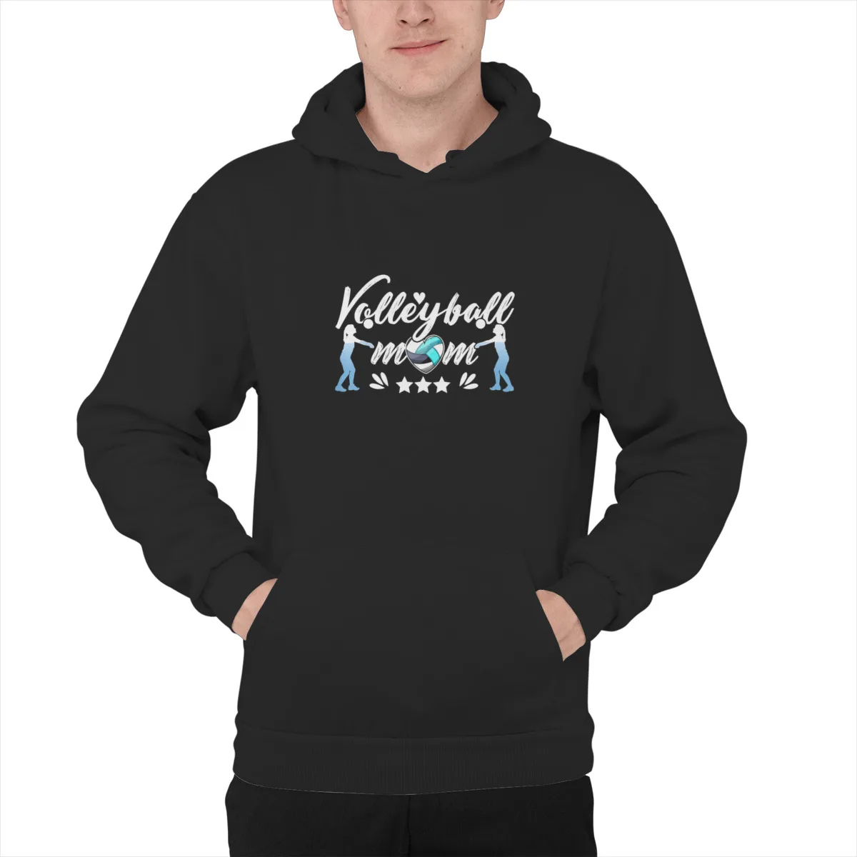 

Men's Hoodie Volleyball Mom Volleyball Lover Funny Mothers DayCotton Games Couples Matching long Sleeve Hood Sweatshirt 38930