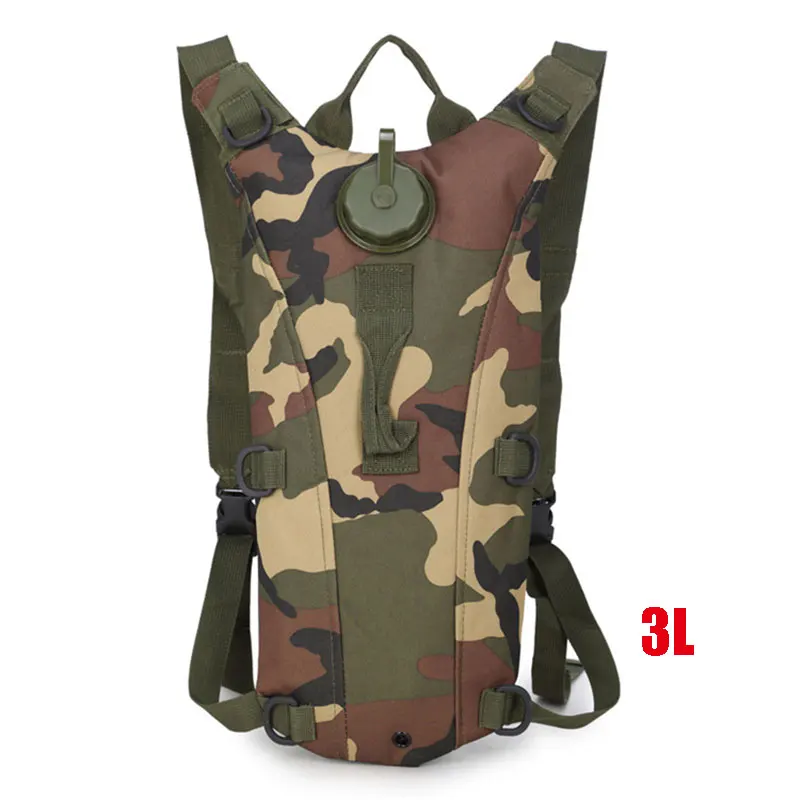 Jungle 3L Тактическая Сумка для воды, военный рюкзак с гидратацией, камуфляжный рюкзак, рюкзак для альпинизма, Походов, Кемпинга, езды на велосипеде, рюкзак 2.5L 3L - Цвет: Jungle 3L