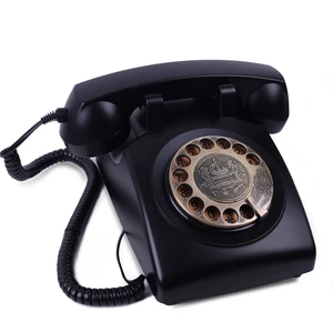 iakemic retro rotary dial home phones old fashioned classic corded telephone landline vintage phone for home and office free global shipping