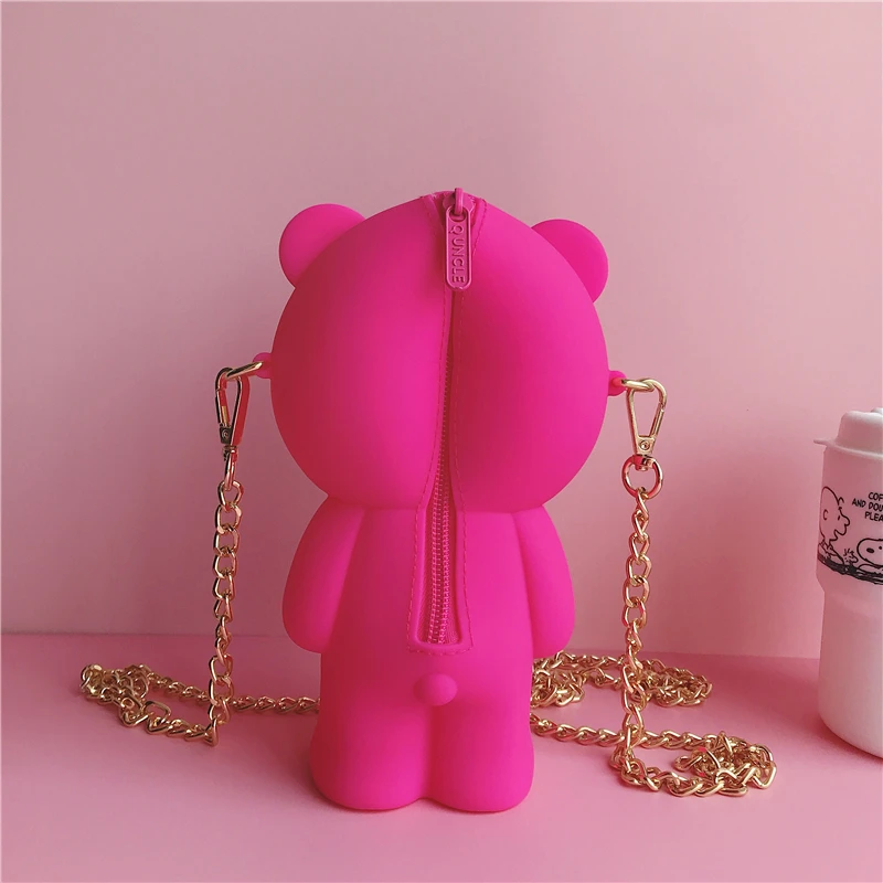 Корейский мультяшный медведь силикагелевые косметички мягкий женский