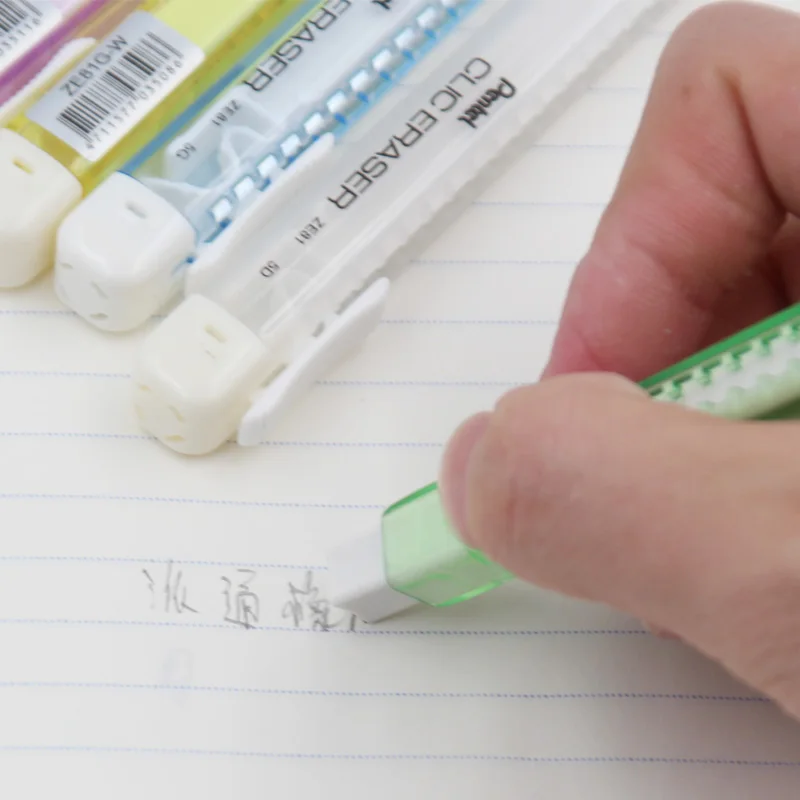 1 шт. ластик-карандаш Pentel ZE81 перезаряжаемая куртка безопасный ластик из ПВХ без