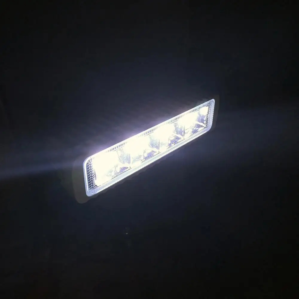 2x Светильники для лодок Led Bar водонепроницаемые с белым корпусом 36W Навигационные морские светильники для палубы и причала с широкой лучистостью для рыболовного грузовика SUV.