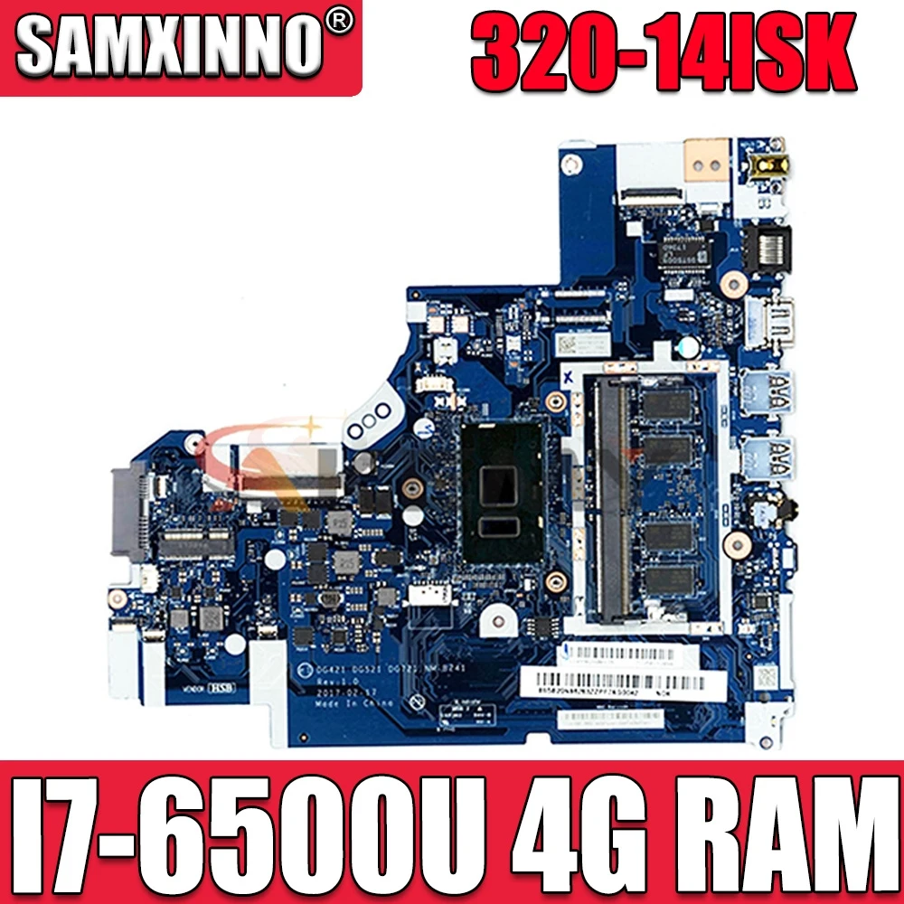

NM-B241 Mainboard For Lenovo Ideapad 320-14ISK Laptop Motherboard CPU:I7-6500U RAM:4G FRU 5B20N86092 100% Test OkL