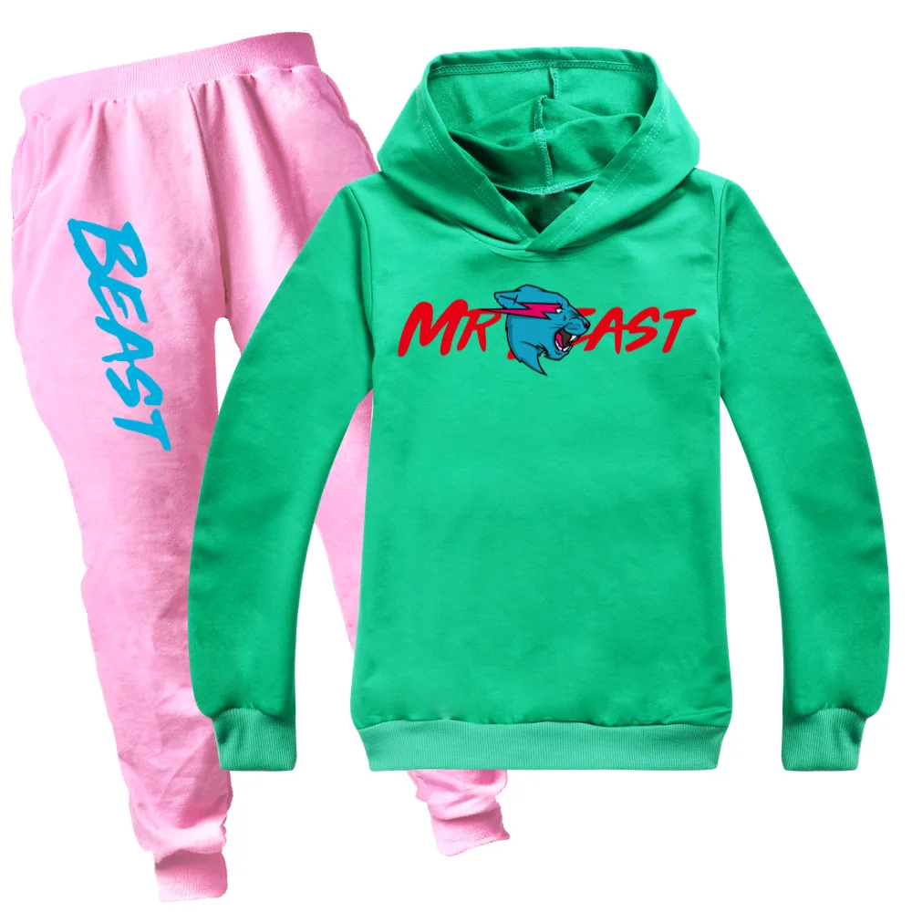 New Baby Boys Cat 3D Print Sport Clothing Set Girls Sets Hoody Sweatershirt Pants Toddler Kids Clothes Children Causal Tracksuit