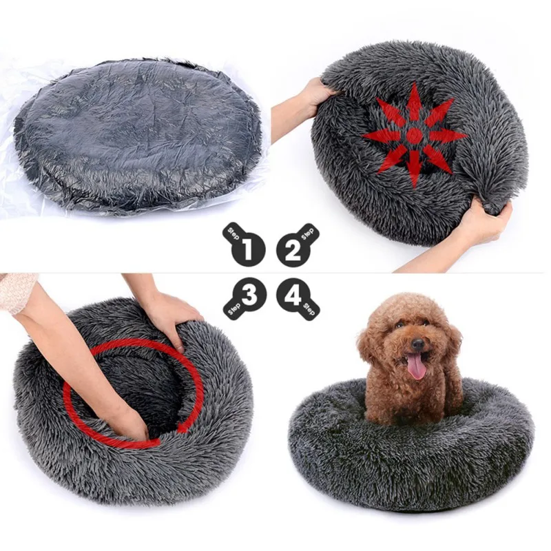 Кровать для домашних животных диван кошек и маленьких собак роскошный пушистый