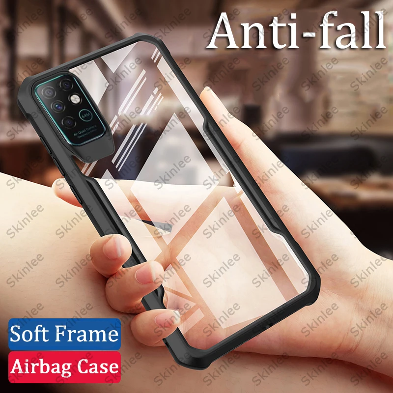 Чехол Skinlee для Infinix Note 8 официальный оригинальный противоударный прозрачный с