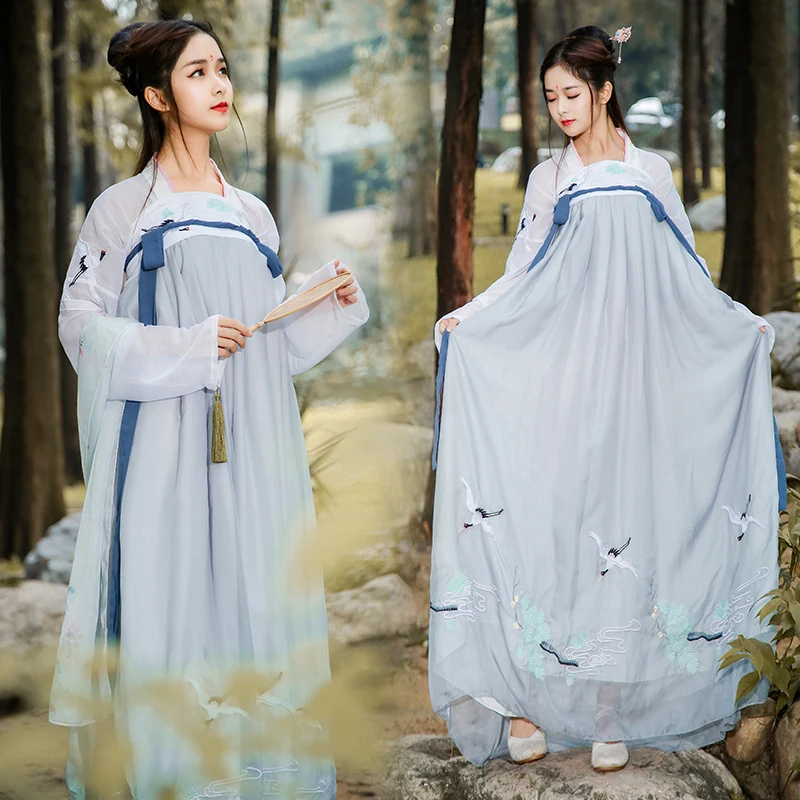 

Сказочное платье принцессы Hanfu, традиционный китайский костюм, классическое танцевальное платье, модель SL127