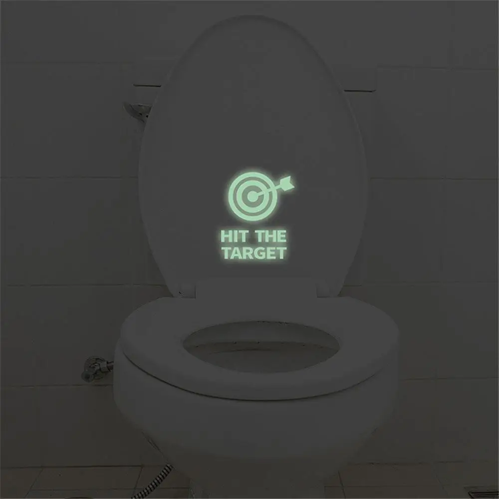 Хит знак целевой двери флуоресцентные наклейки для ванной комнаты креативные