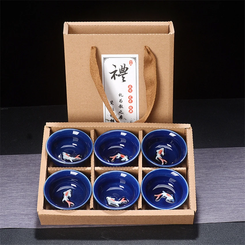 Оригинальная китайская керамическая чайная чашка ледяная треснувшая для