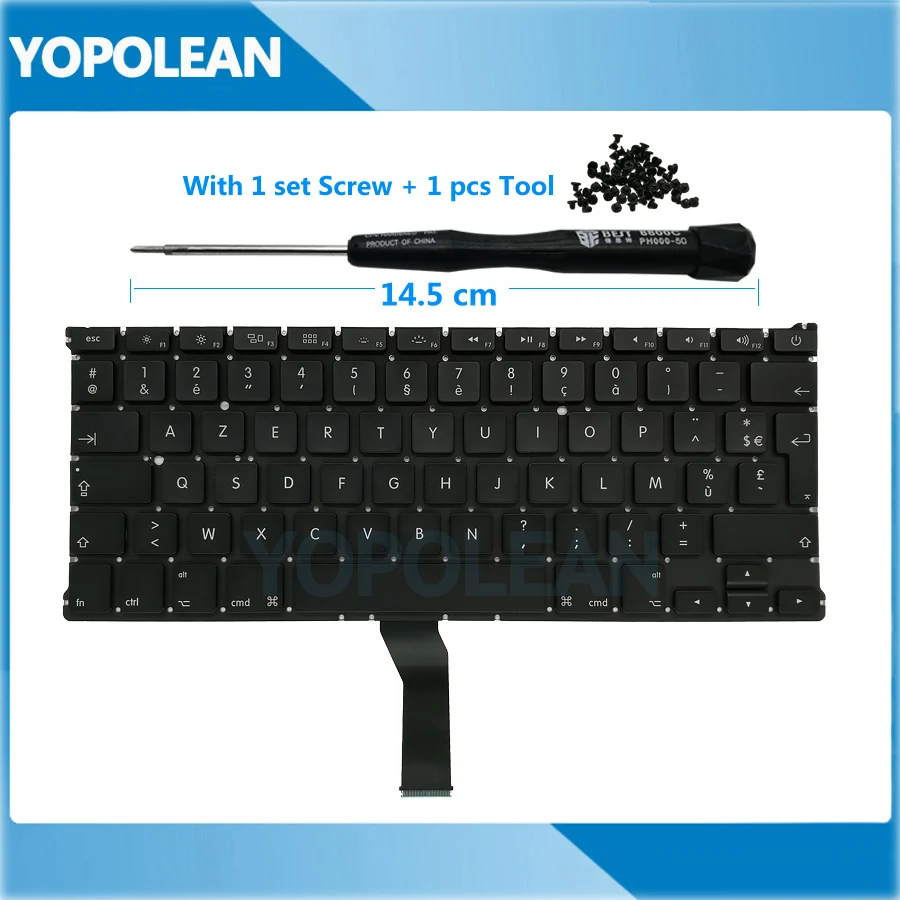 

Новая Французская клавиатура для Macbook Air 13 "A1369 A1466 2011 2012 2013 2014 2015 2017