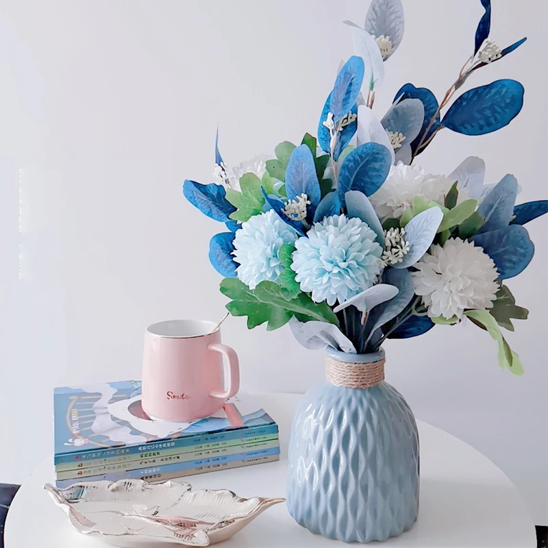 

Home Decor Artificial Flowers Simulation Decorative Floral Christmas Wedding Decoration Room Tabletop Ornaments Nordic Potted