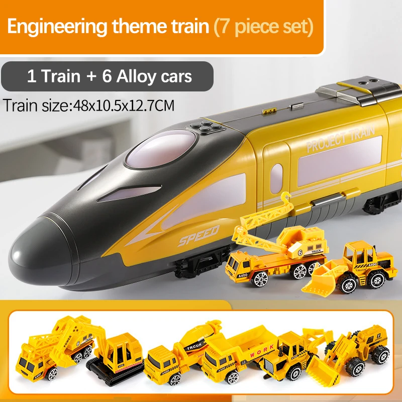 Высокоскоростной поезд игрушки Детская модель автомобиля сплав инерционный