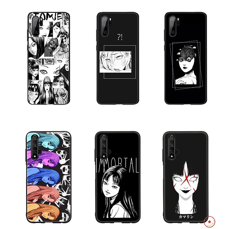 Junji Ito horror Anime Soft Silicone Case for Huawei Honor 10 9X 9 8 8X Lite 7X 7C 7A 6A Note |