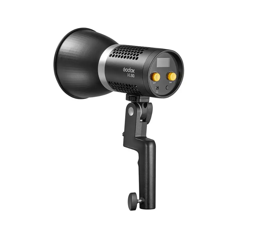 

Godox ML60 60W LED Light Silent Mode Portable Brightness Adjustment Support Li-ion with AC Power Supply Outdoor LED Light
