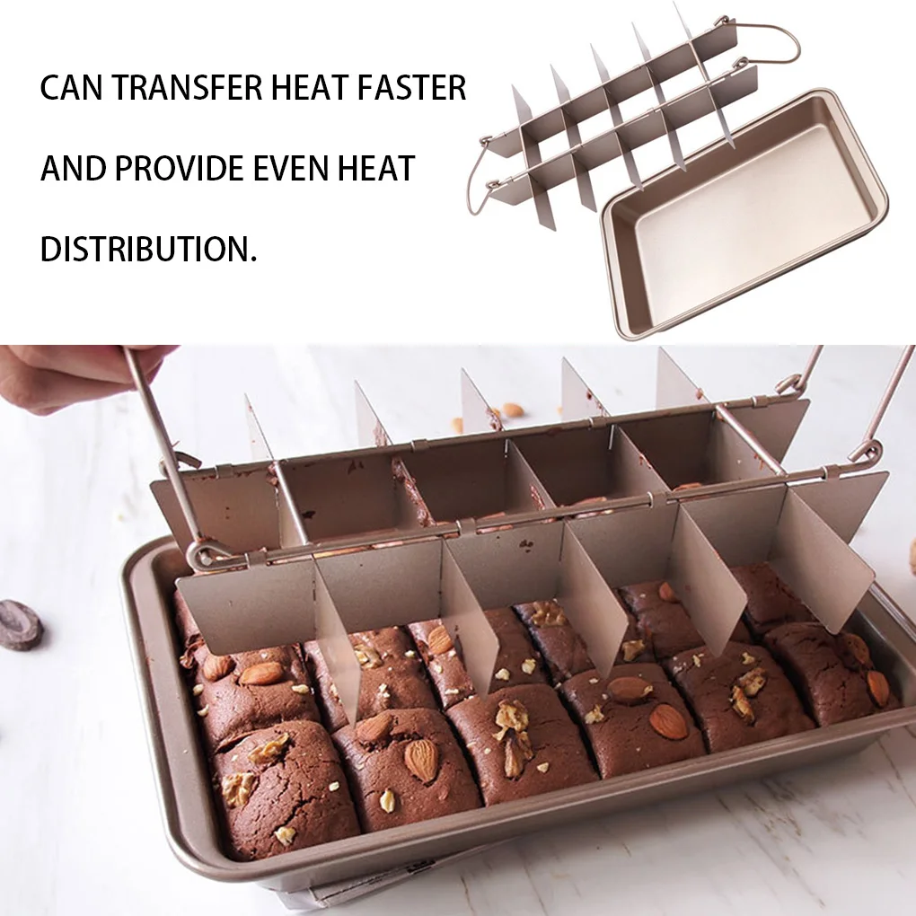 

Brownie Baking Tray Bread Carbon Steel Mold Pastry Mould Pan Heat Resistant Non-stick Baking Tool