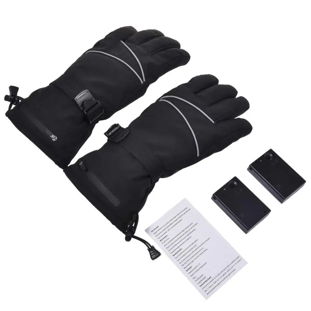 

Winter Heating Electric Gloves Windproof Touch Screen Skiing Gloves 3.7V 1.1A Heated Warm Thermostatic Hand Warmer For Camping
