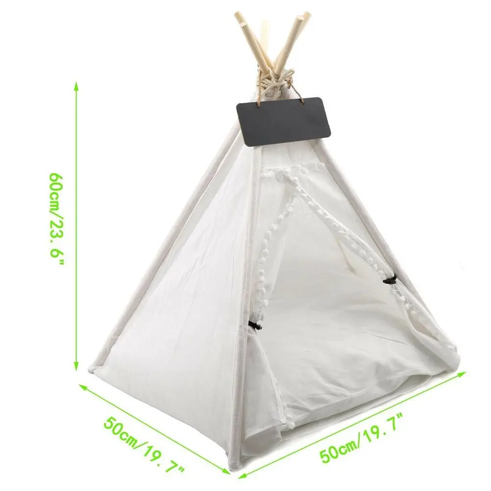 Палатка-вигвам для домашних животных переносной домик собак и котят моющийся