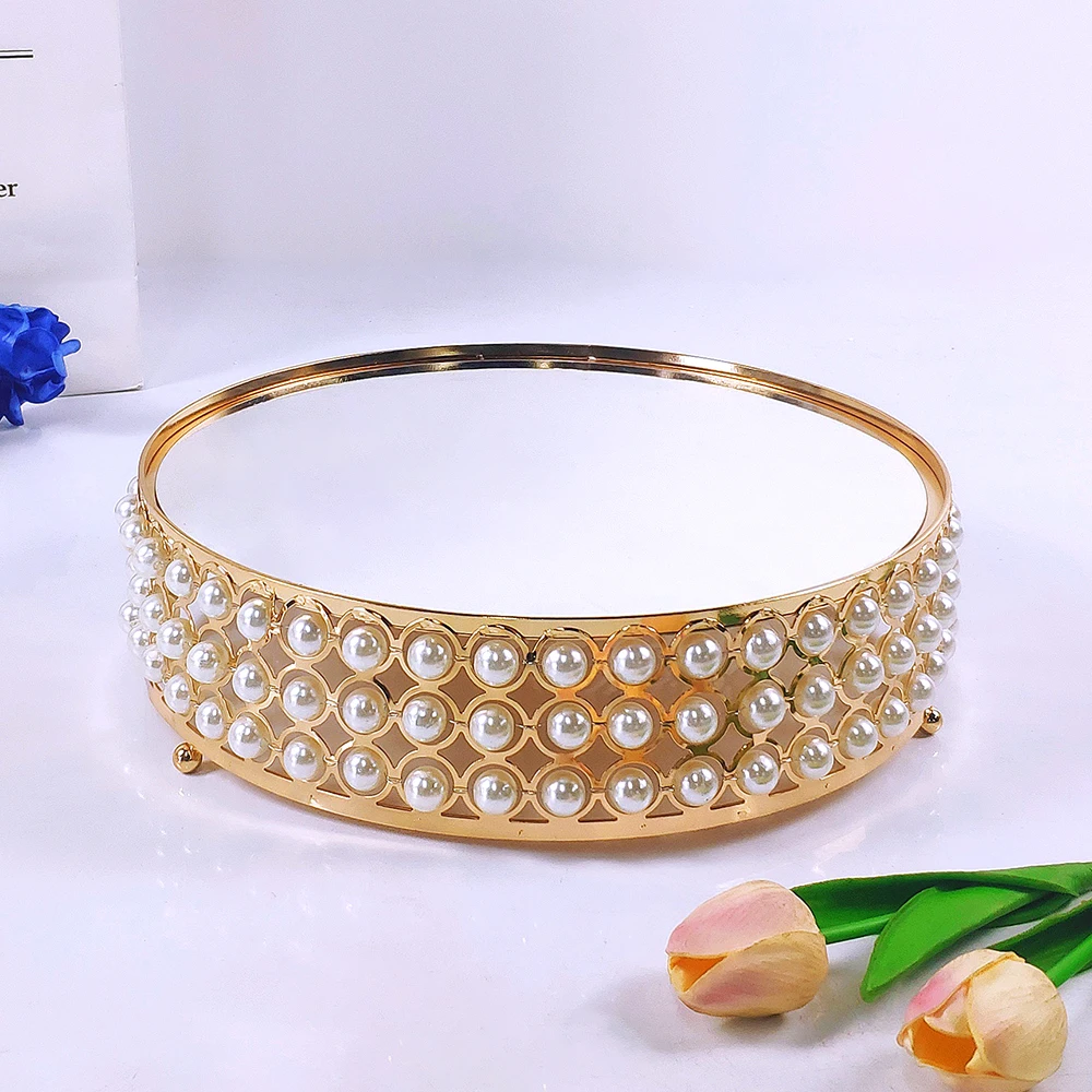 1 шт. золотистая зеркальная подставка для украшения дома | Дом и сад