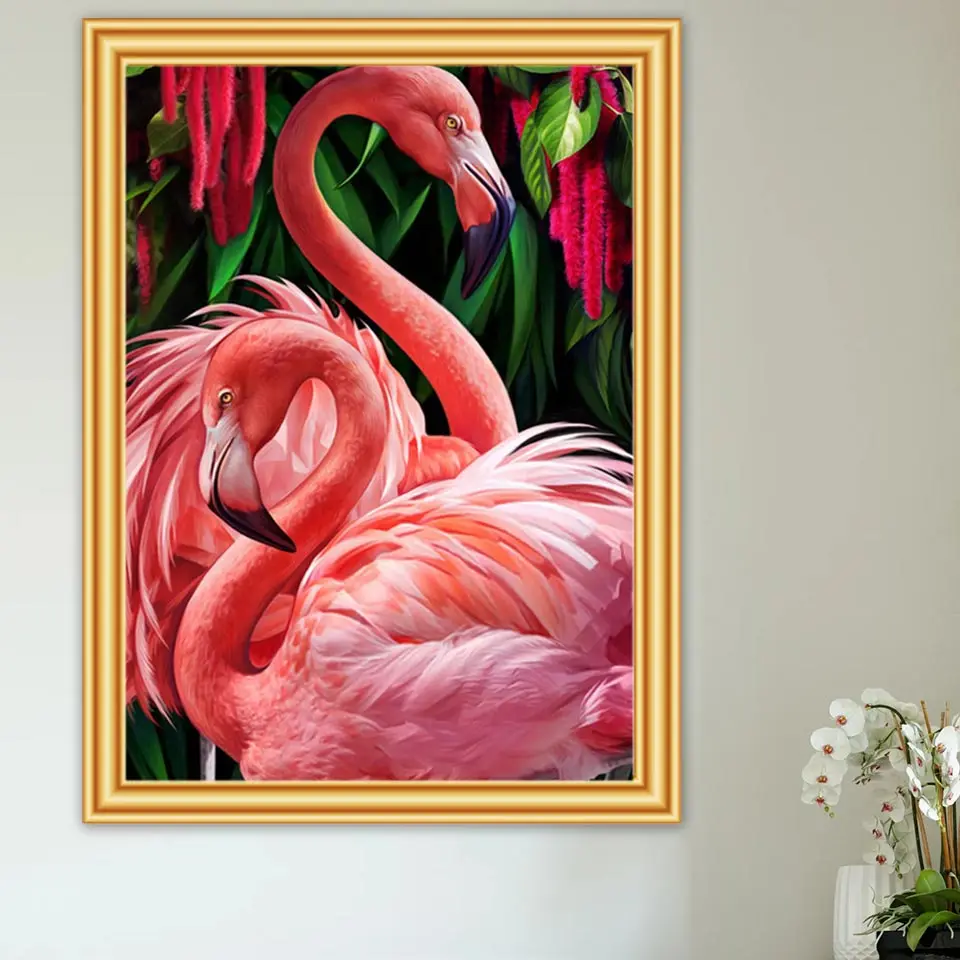 

5D DIY Diamond Painting Animals flamingo Cross Stitch Full Square Diamond Embroidery Mosaic Rhinestones for Needlework Decor