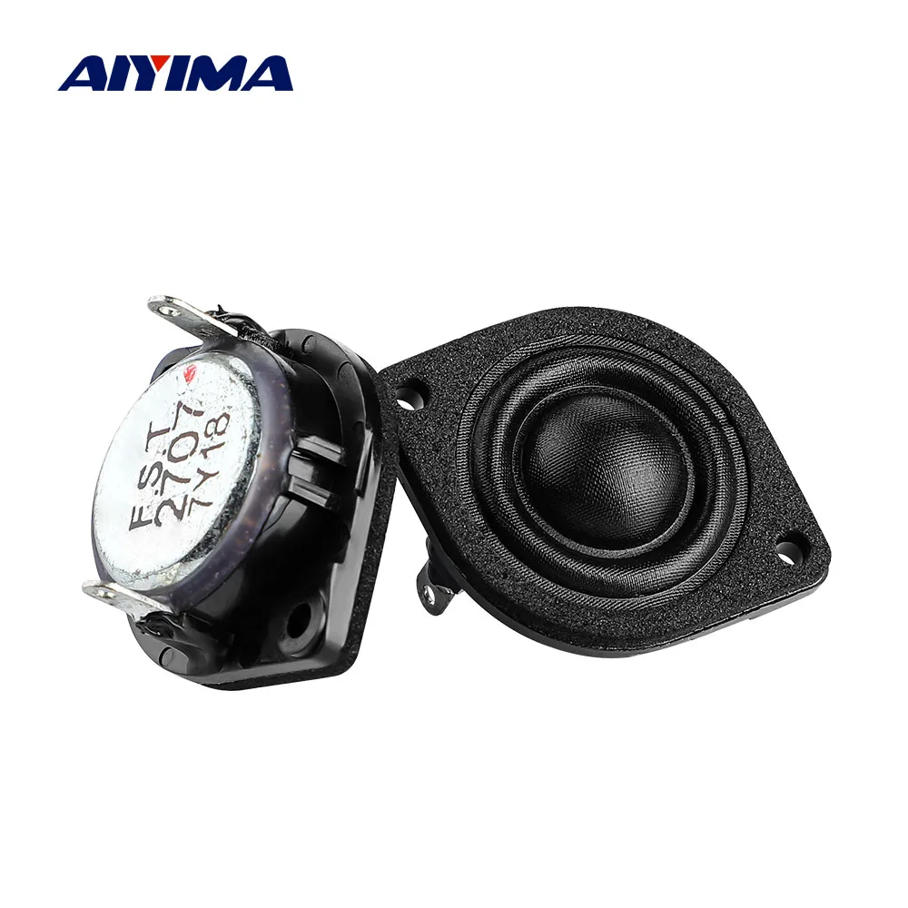 

AIYIMA 1 Inch 4 ohm 18W Tweeter Audio Speaker Unit HIFI Neodymium Dome Silk Film Car Treble Loudspeaker High Pitch Horn 2PCS