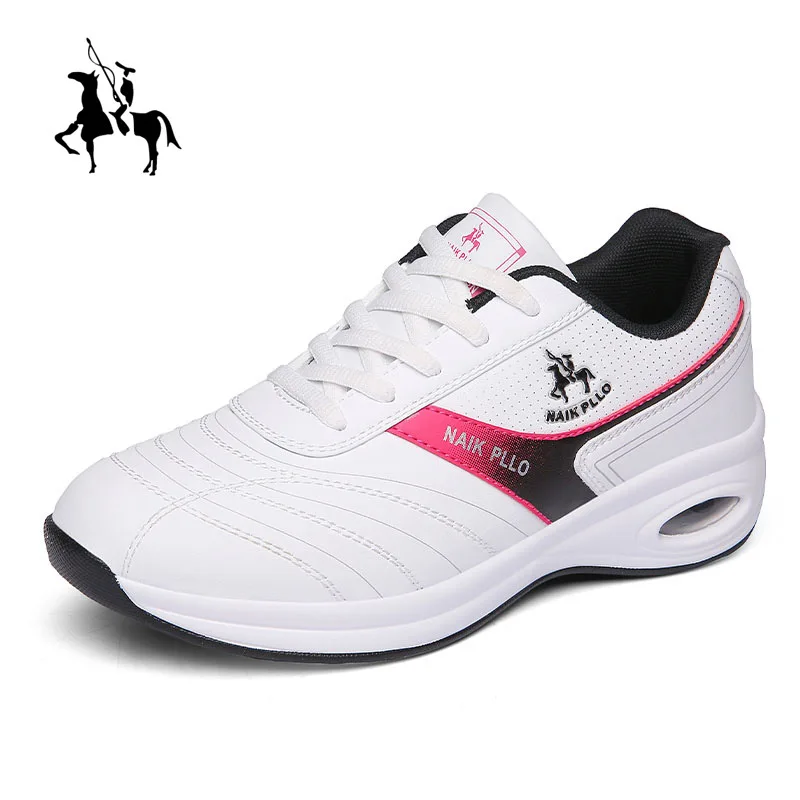 

Кроссовки женские кожаные на воздушной подушке, легкие спортивные сникерсы для подростков, водонепроницаемая нескользящая обувь для тенни...