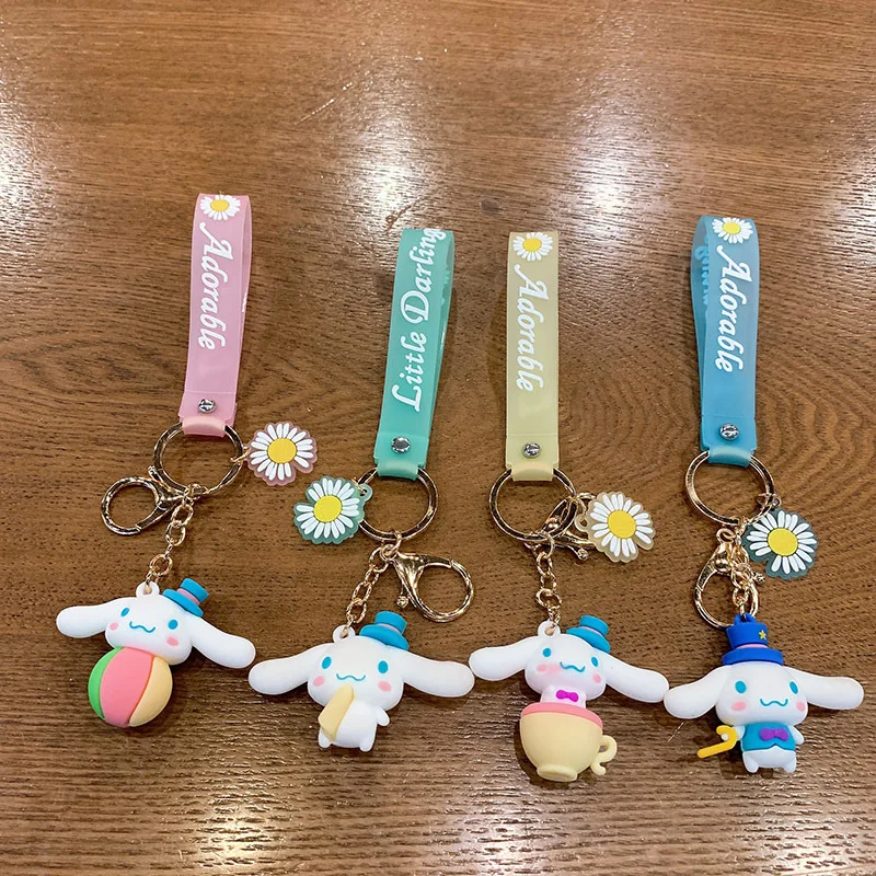 

Cartoon Cute Big-eared Dog Doll Keychains Women Girls Charm Bags Key Chain Accessories Pendant Car New Anime Keychain