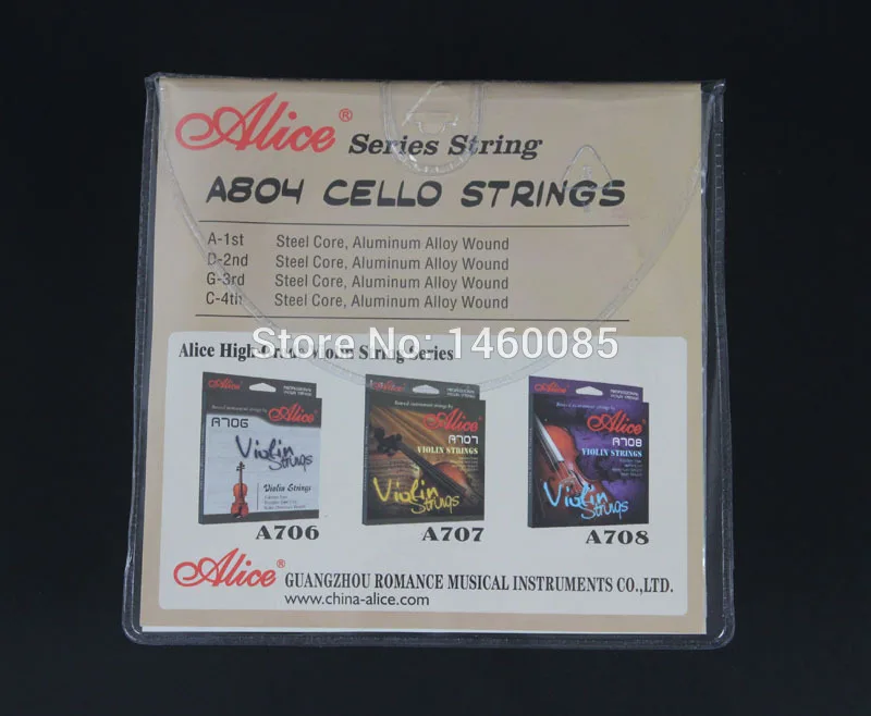 5 Sets Alice A804 Steel Core Aluminum Alloy Wound Cello Strings