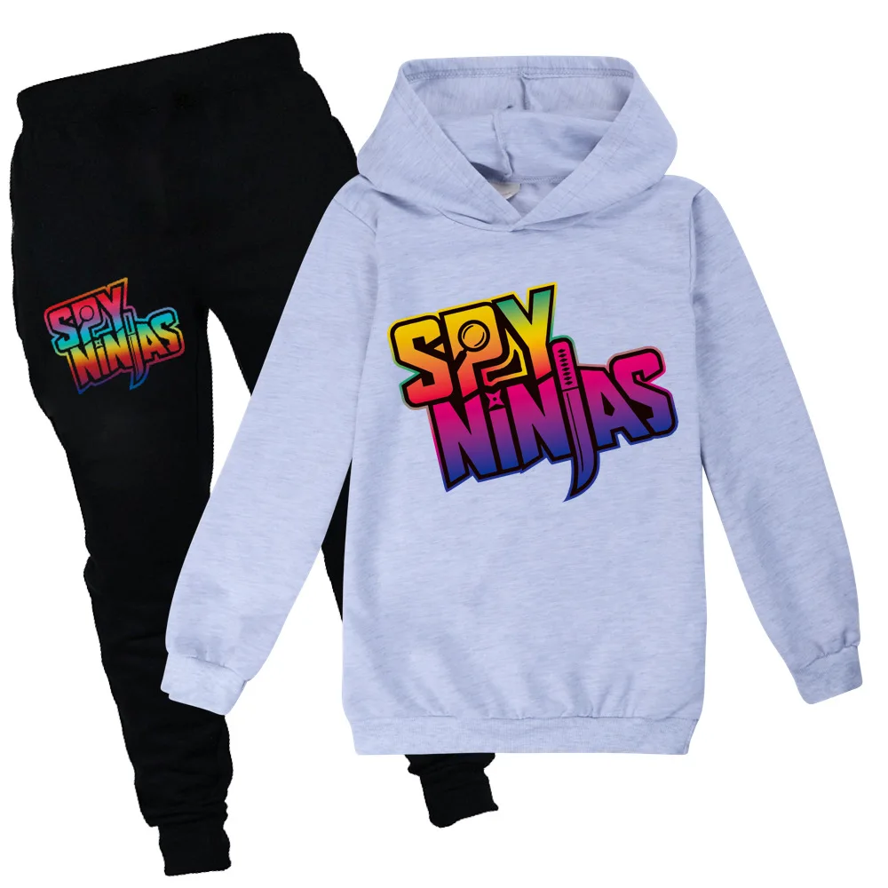 Spy Ninjas Children Hoodie Clothes Kids Clothing Sets Baby Girls Sports Suits Boys Hoodies Sweatshirts+Pants 2Pcs Set Tracksuit