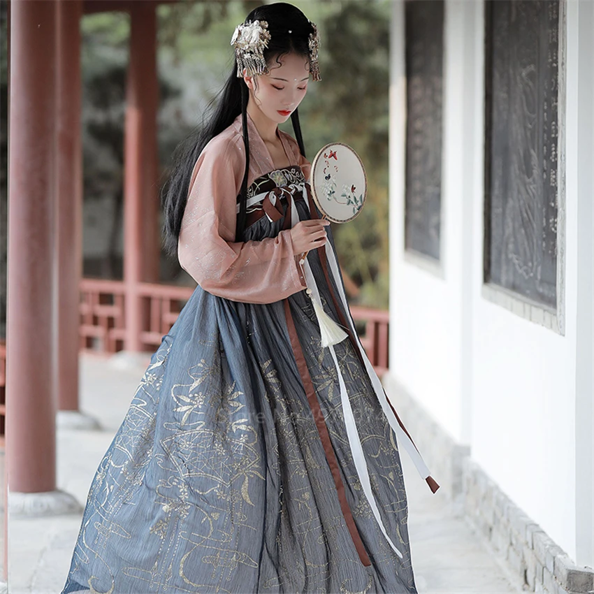 Hanfu платье для женщин Древний китайский костюм фея косплей элегантный династии