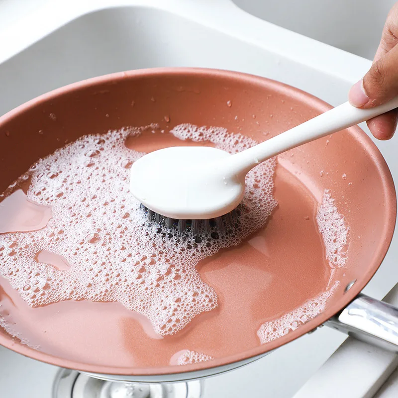 Щетки для кастрюль с длинной ручкой домашние кухонные мойки и плиты щетки мытья