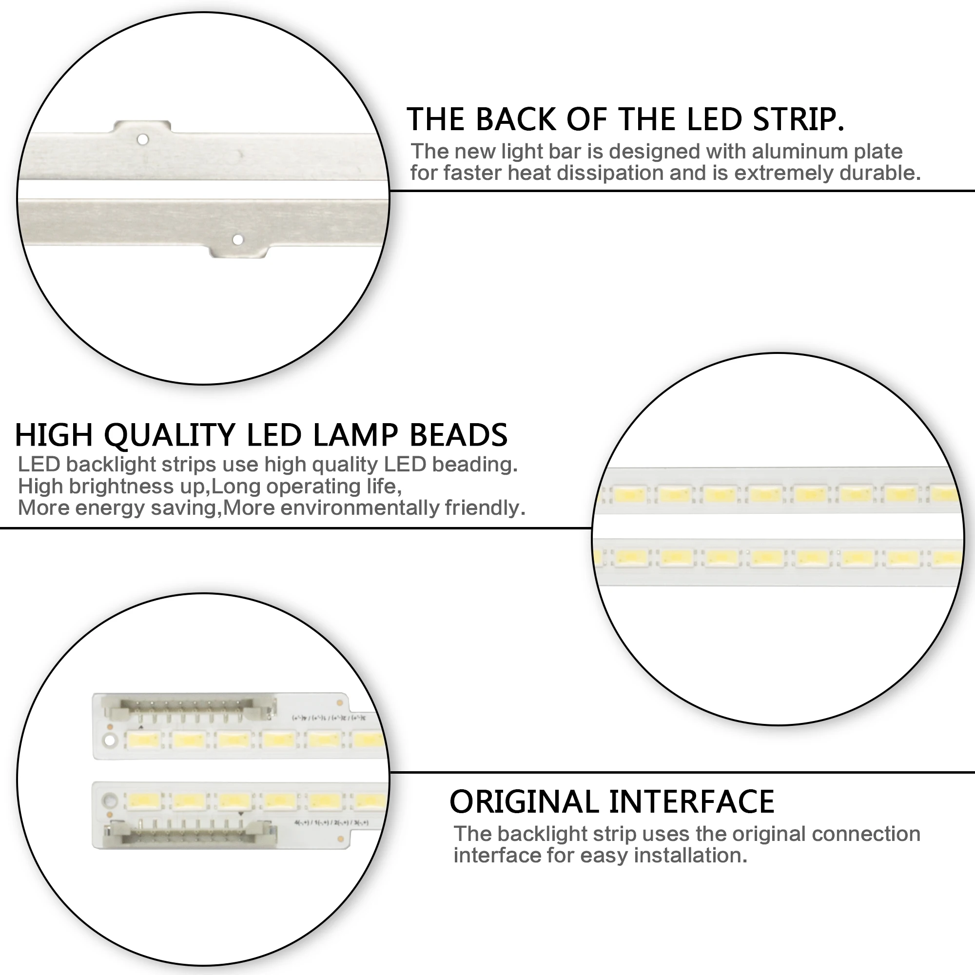 Светодиодная лента для подсветки Samsung 84 лампы ТВ 46 &quotUA46D6600 UN46D6900WFXZA UE46D6510 UE46D6530