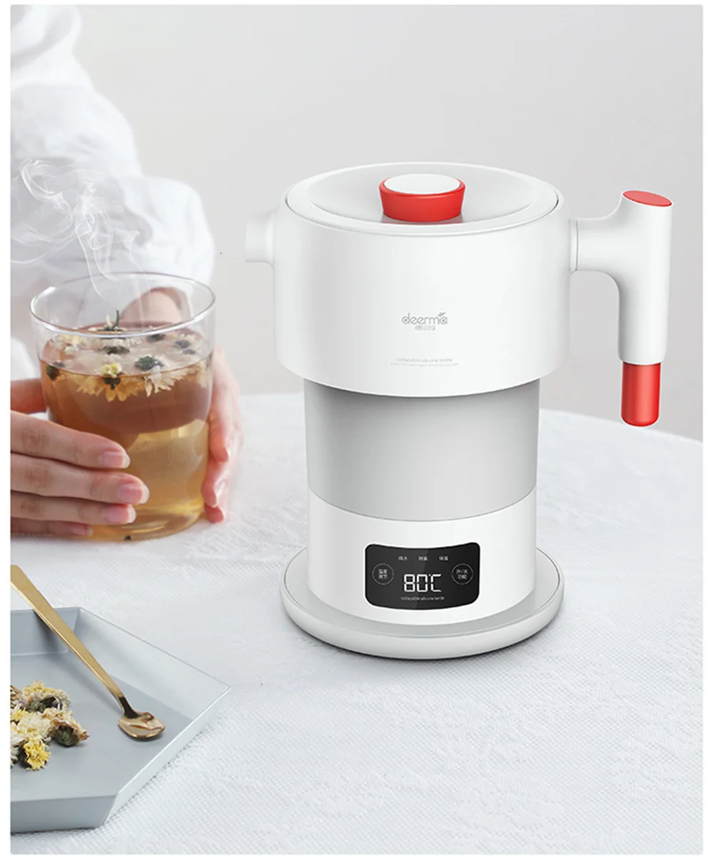 Xiaomi Deerma Dh206 0.6l складной электрический чайник порт воды чайник ручной Электрический автоматическое отключение защиты Chalet