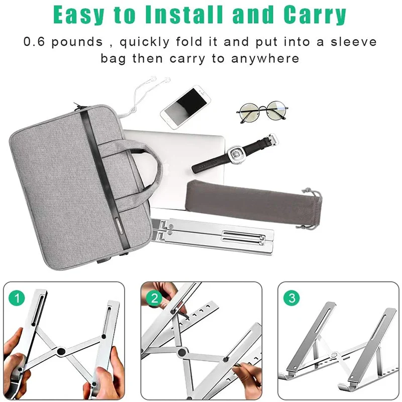 Новинка 2020 Портативная подставка для ноутбука Регулируемый складной