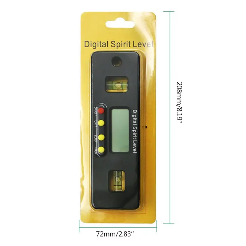 

Magnetic Horizontal Angle Meter Electronic Digital Display Protractor Level Inclinometer Angle Ruler 0-150mm