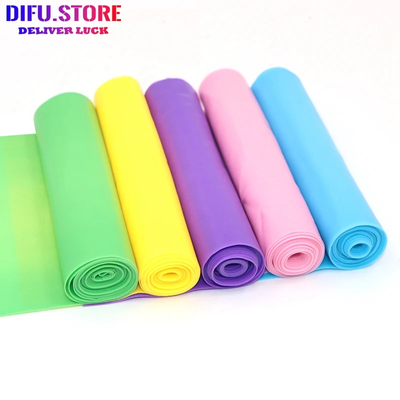 

Difu.Store Eco-friendly Tpe Yoga Stretch Belt Pull Piece Resistance GYM And Home Fitness Rope Pilates Workout Equipment Elastic