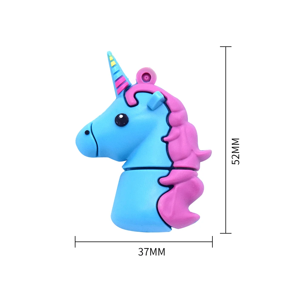 

Mini Horse head Pendrive 2.0 128MB 32GB 64GB Cartoon Memory Stick Micro USB Flash Drive Kids Gift free shipping Storage Device