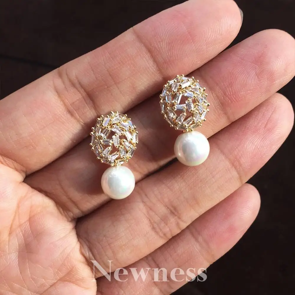 

Newness Hot Sale Women Earrings Fashion Imitation Pearl Earring For Wedding Brincos