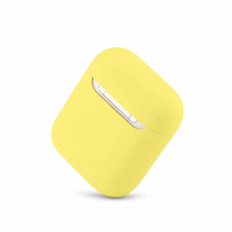Ультратонкий ноутбук Цвет Мягкая силиконовая гарнитура чехол для AirPods 1/2 зарядка наушников с откидной крышкой