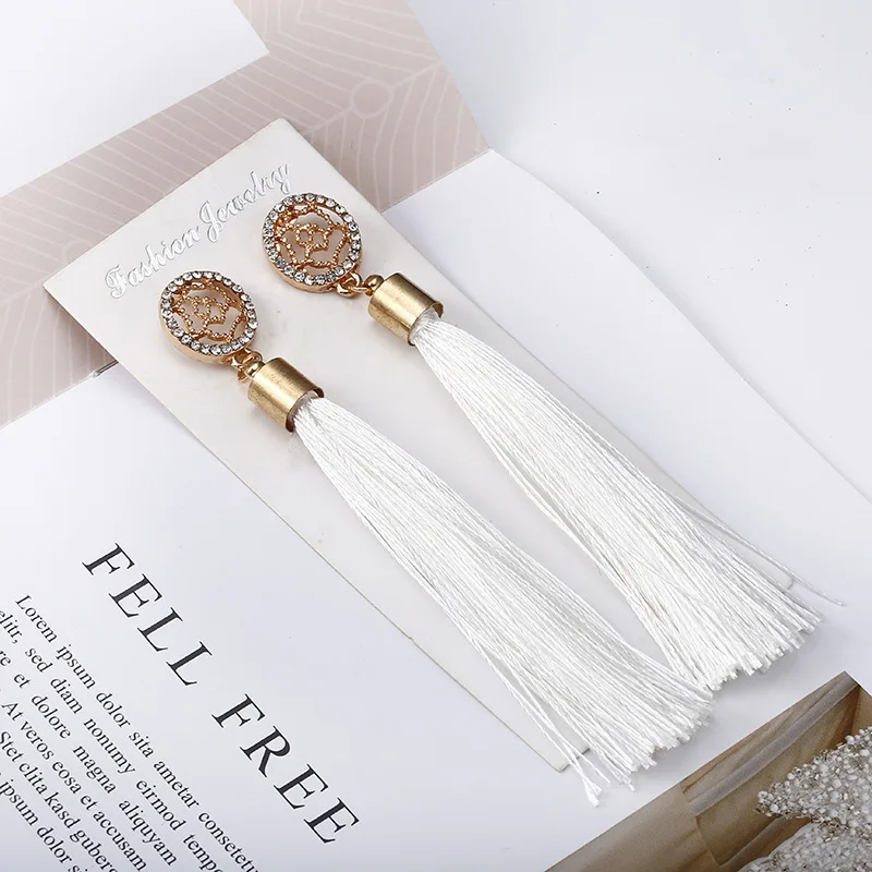 Женские длинные серьги-подвески в богемном стиле | Украшения и аксессуары