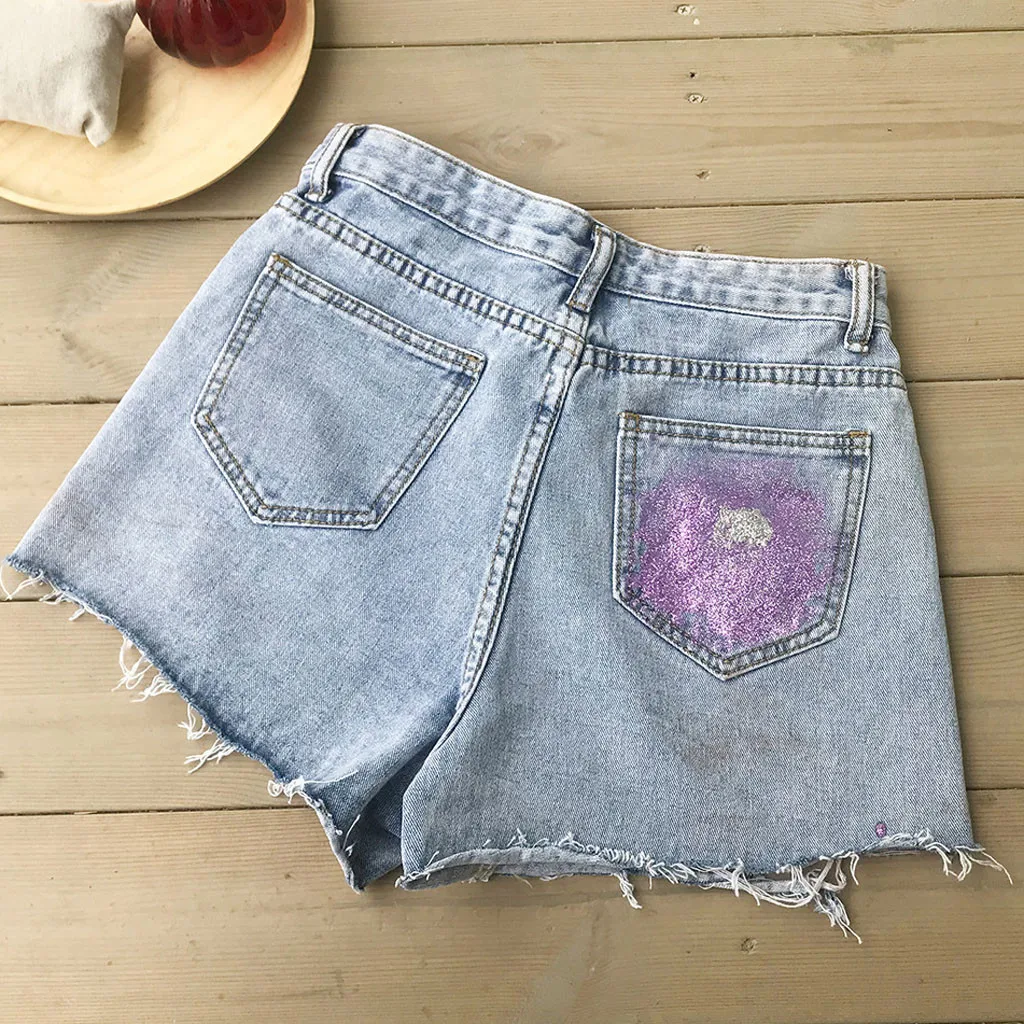 Лидер продаж 2020 женские джинсовые шорты JAYCOSIN с дырками пикантные высокой талией
