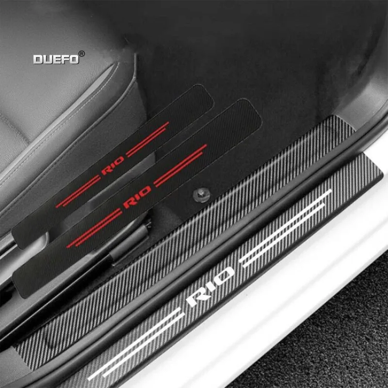 4 шт. автомобильные наклейки на порог двери для Kia Rio 3 K2 K3 X Line|Наклейки автомобиль| |