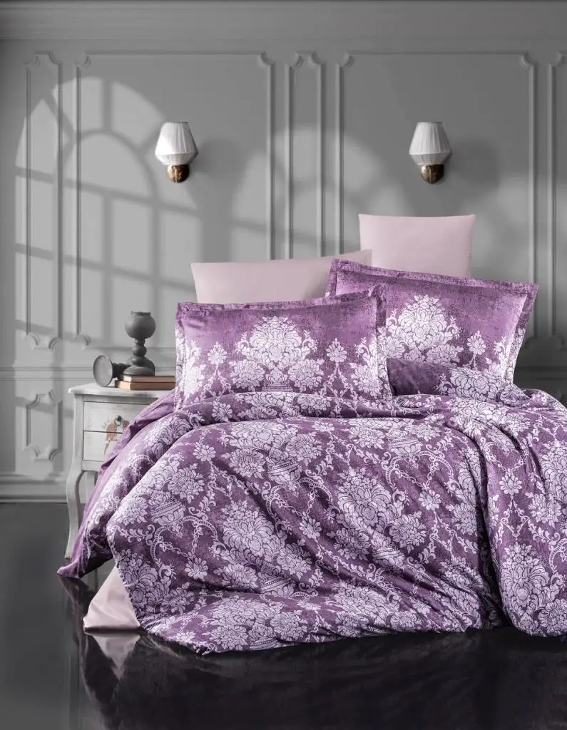 

Clasy Satin Double Bed Duvet cover set Veroka v2