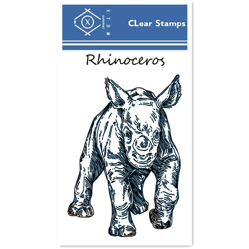 Прозрачный силиконовый штамп для животных 5 дизайнов сделай сам скрапбукинг