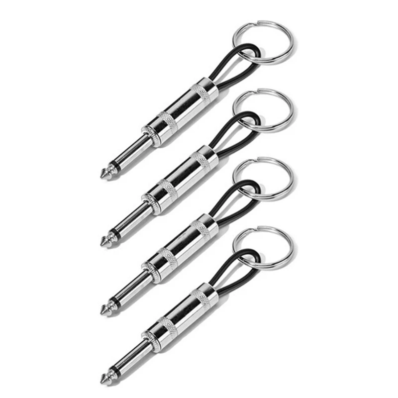 Key Storage Guitar Holder Accessory Plug Type Keychain Portable Stainless Steel Ring | Дом и сад