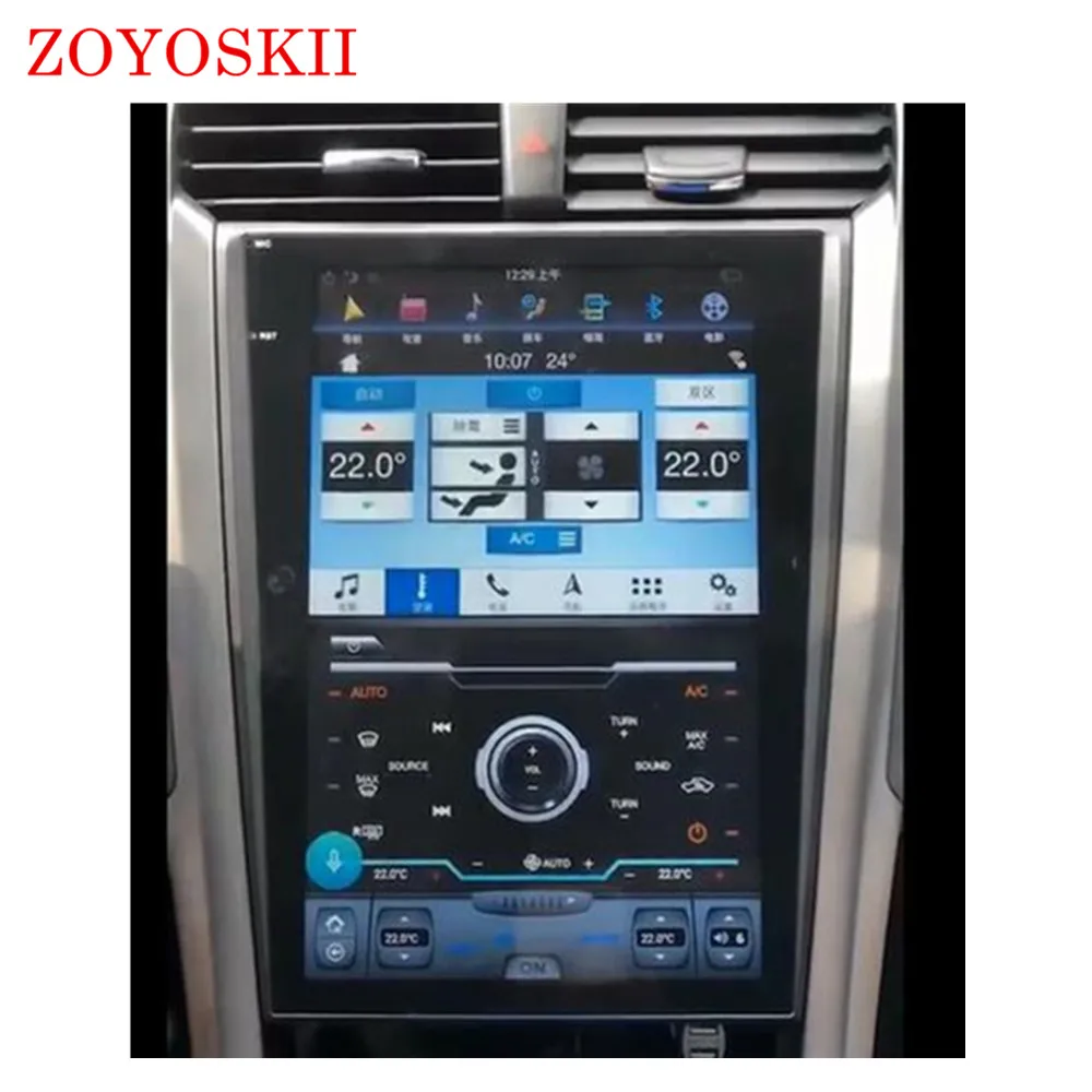 Android 8 1 OS 12 дюймов ips вертикальный экран автомобильный gps Мультимедиа Радио bt